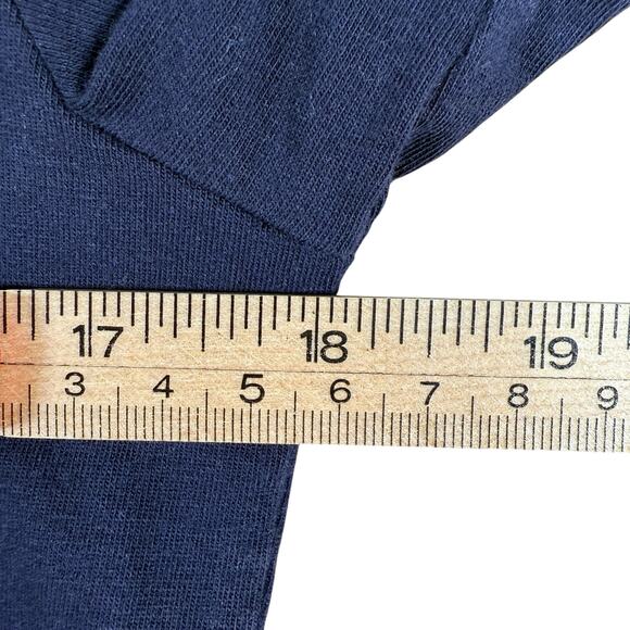 Versace Women’s Navy Blue Logo T-Shirt Size 4 (Small/Medium) - Picture 5 of 6